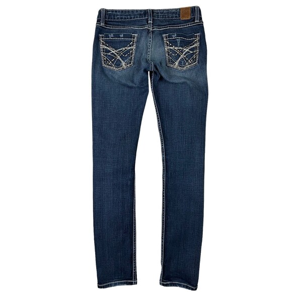 BKE Madison Skinny Jeans  Women's Size 27  Lowrise Dark Wash Stretch Denim - Picture 2 of 10